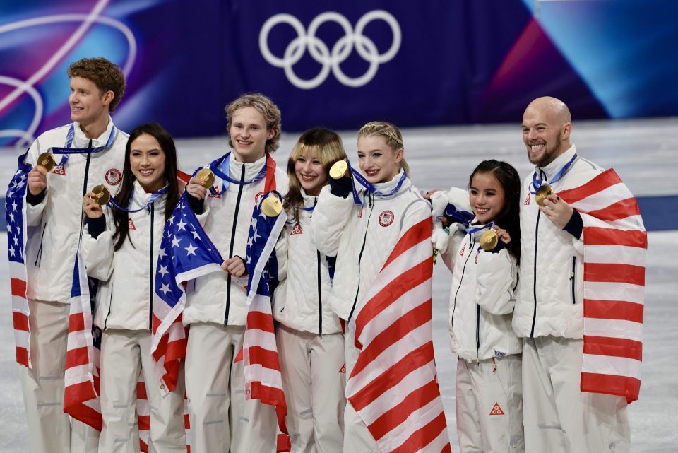 TEAM USA AND TEAM CANADA ON THE MEDAL TABLE AT THE END OF THE FOURTH DAY OF COMPETITION